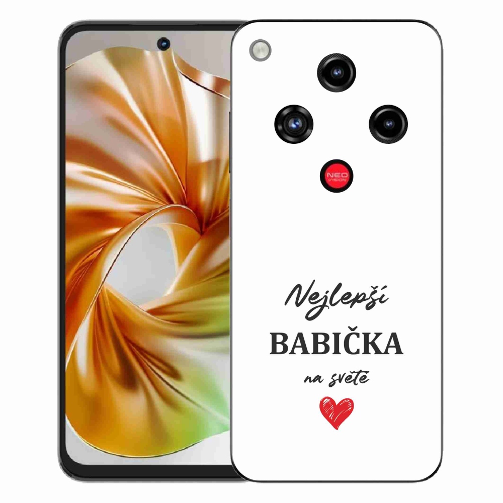 Gelový kryt mmCase na ZTE Nubia Focus 2 - nejlepší babička 1 bílé pozadí