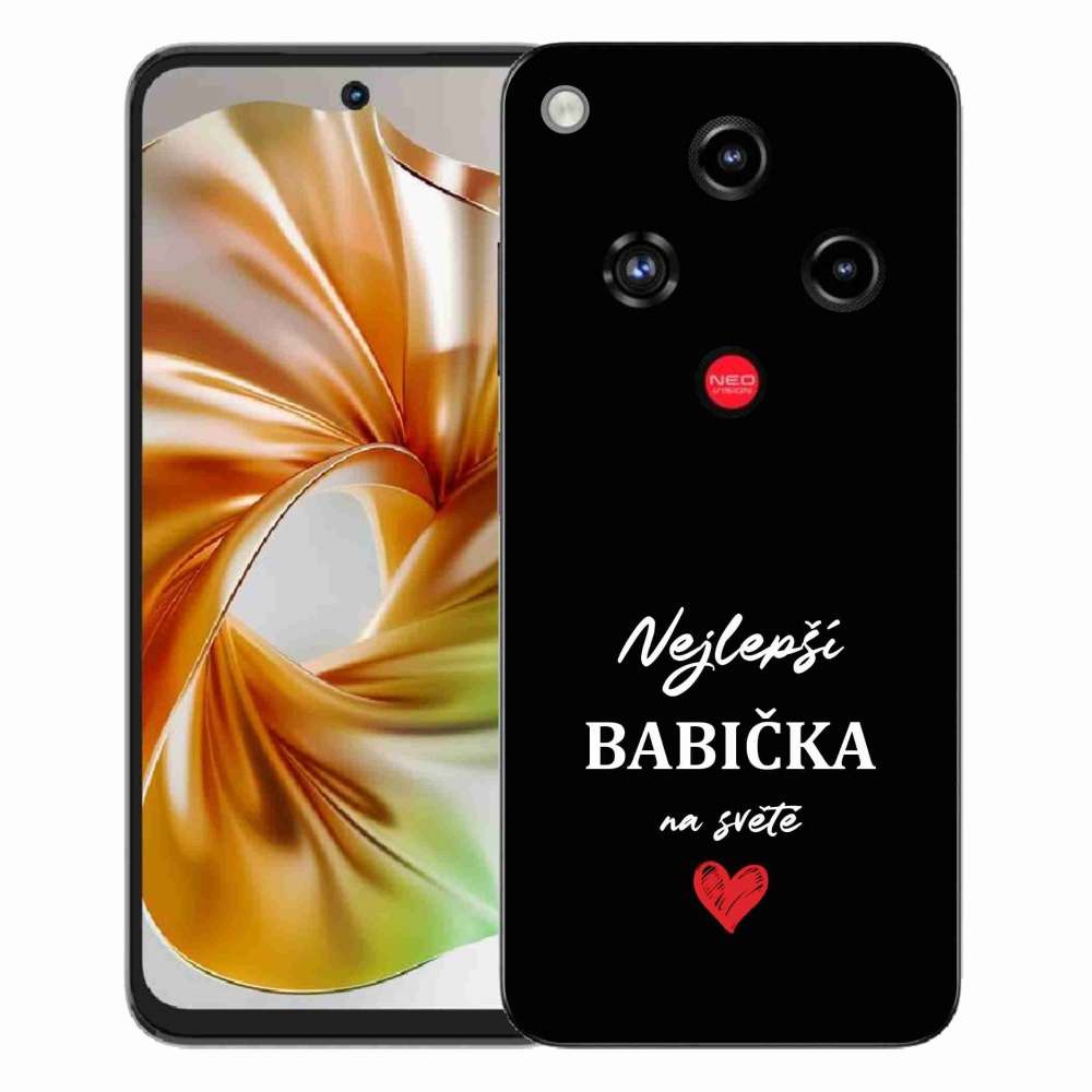 Gelový kryt mmCase na ZTE Nubia Focus 2 - nejlepší babička 1 černé pozadí