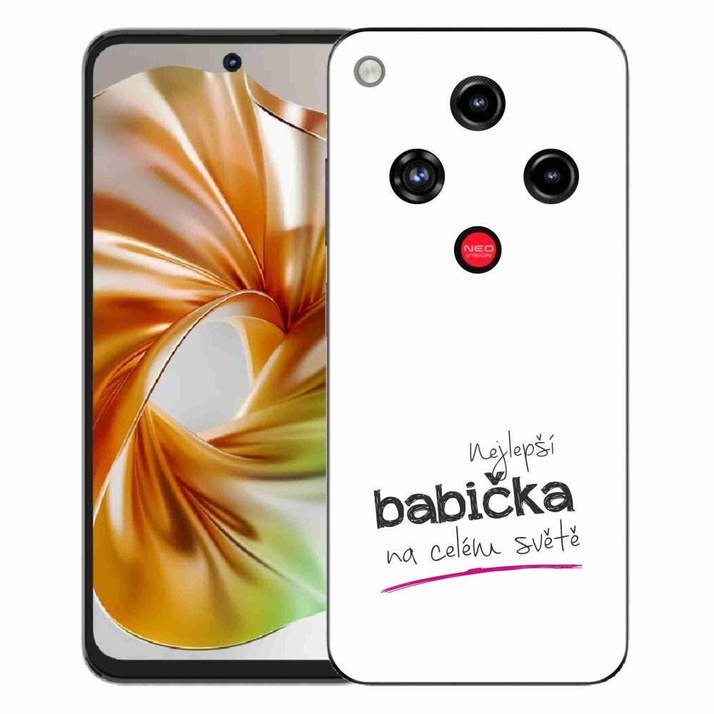 Gelový kryt mmCase na ZTE Nubia Focus 2 - nejlepší babička 4 bílé pozadí