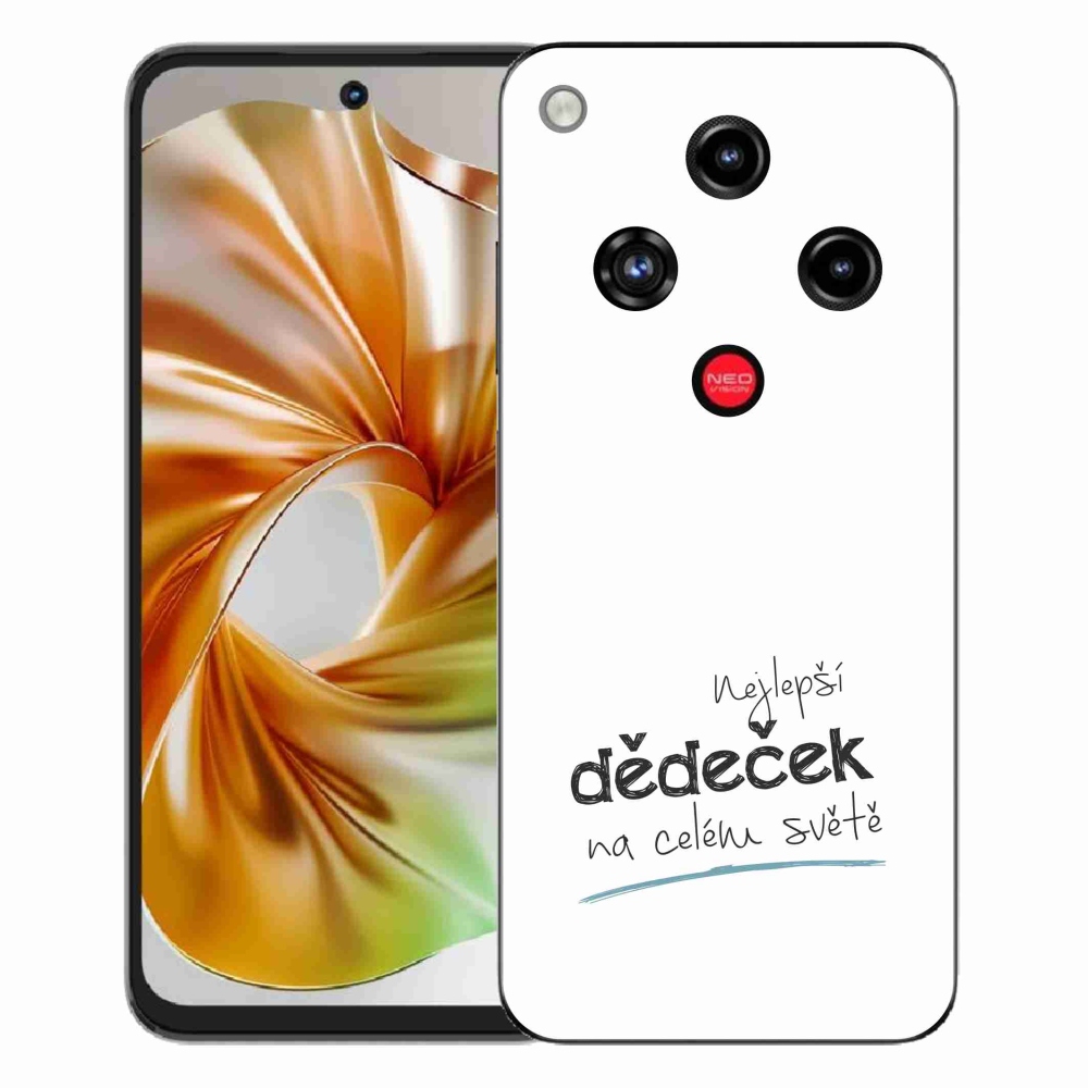 Gelový kryt mmCase na ZTE Nubia Focus 2 - nejlepší dědeček 3 bílé pozadí