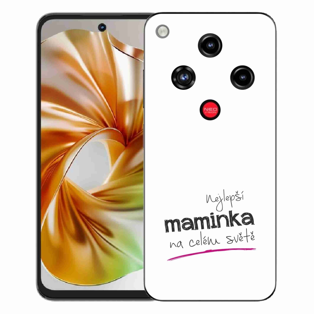Gelový kryt mmCase na ZTE Nubia Focus 2 - nejlepší maminka 4 bílé pozadí