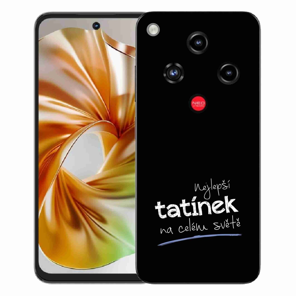 Gelový kryt mmCase na ZTE Nubia Focus 2 - nejlepší tatínek 4 černé pozadí