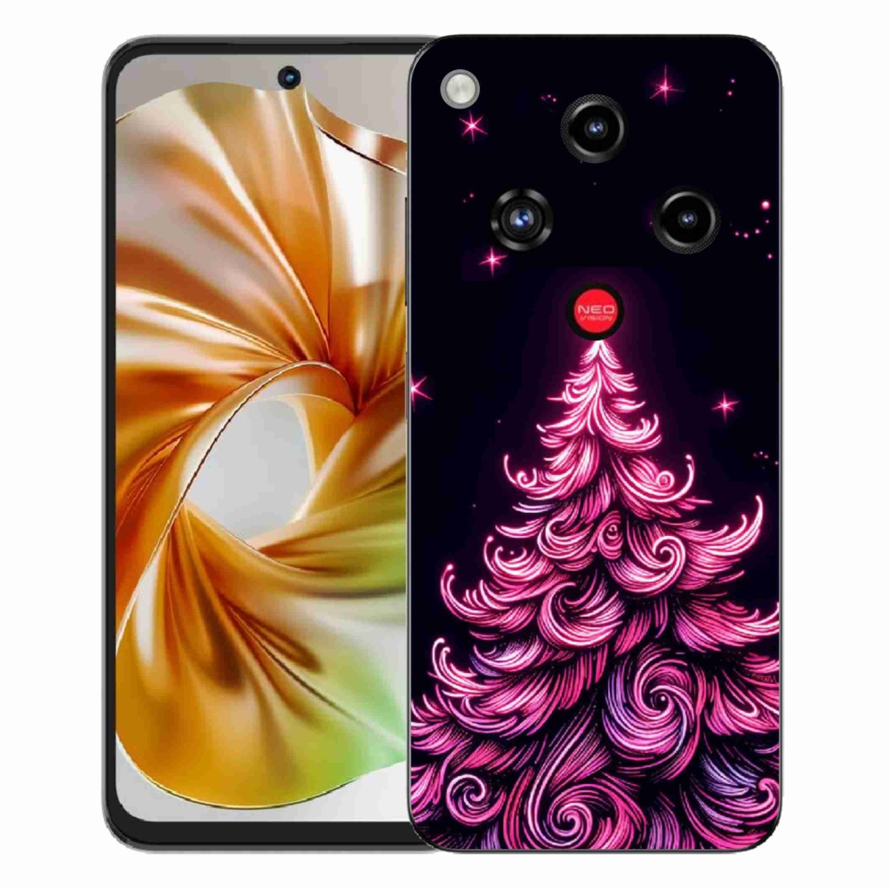 Gelový kryt mmCase na ZTE Nubia Focus 2 - neonový vánoční stromek 2