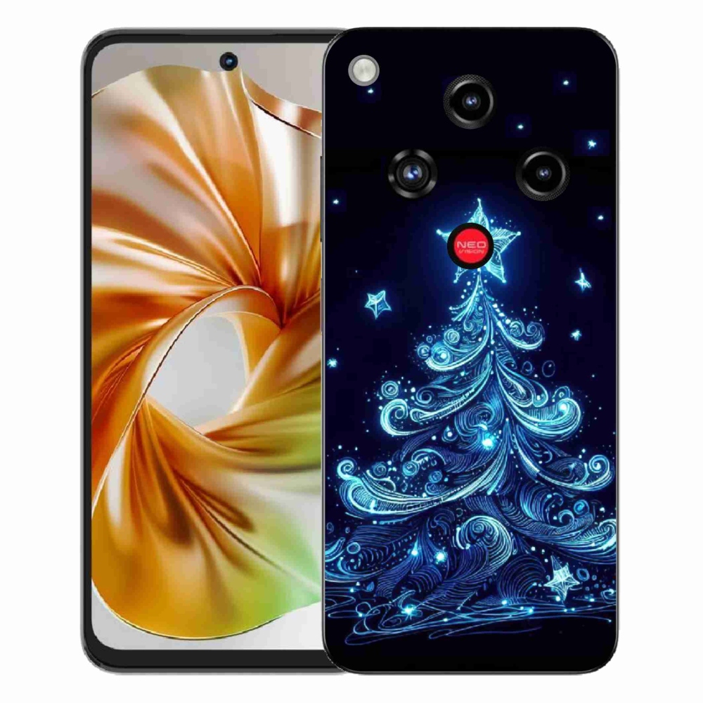 Gelový kryt mmCase na ZTE Nubia Focus 2 - neonový vánoční stromek 4