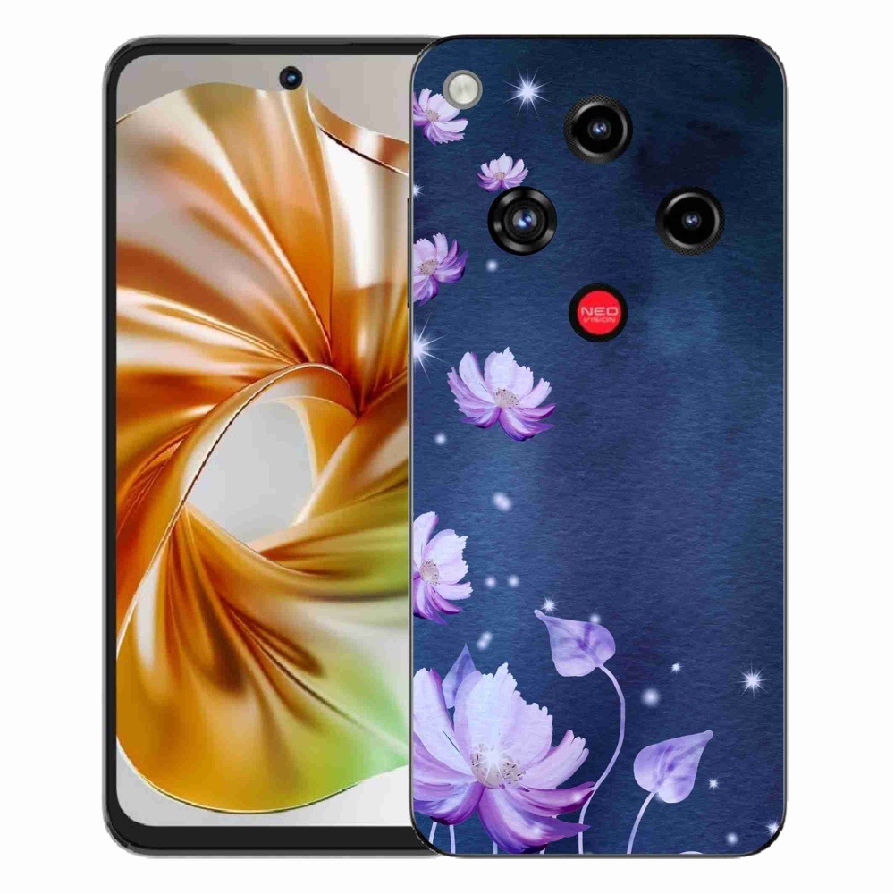Gelový kryt mmCase na ZTE Nubia Focus 2 - padající květy