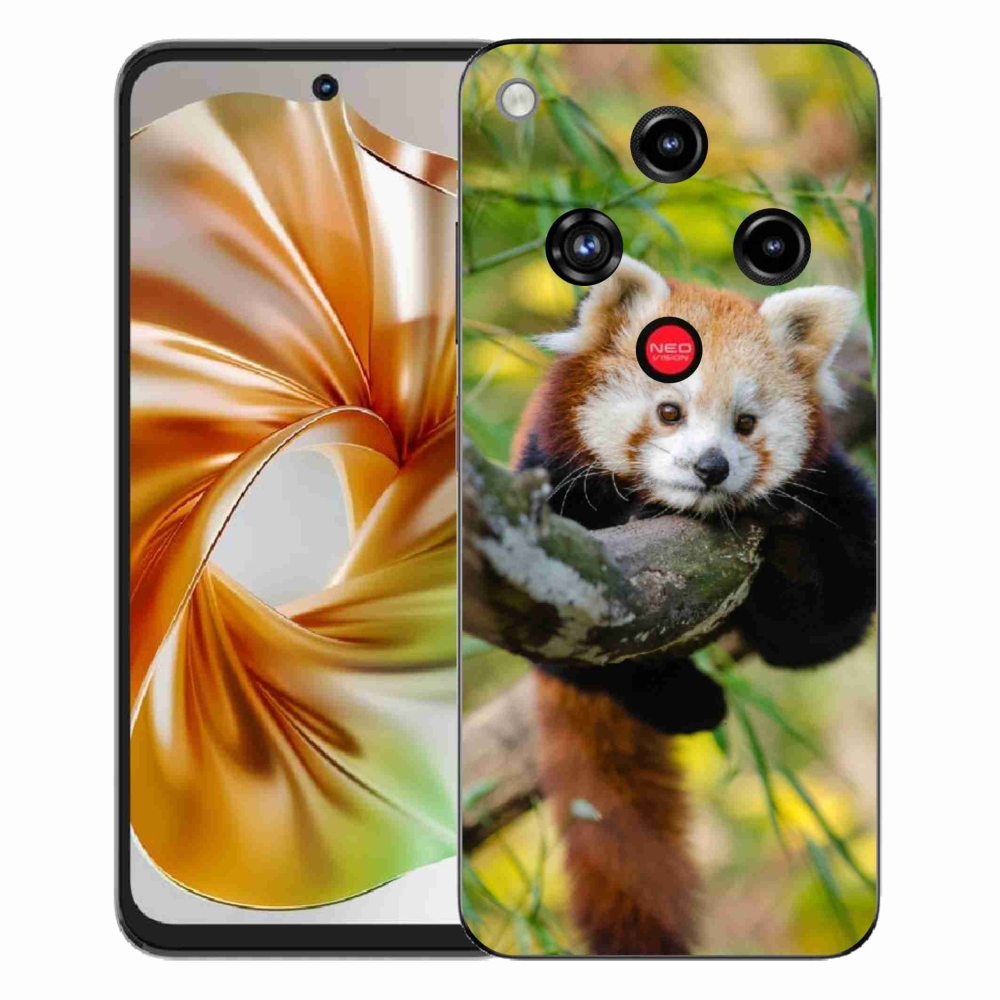 Gelový kryt mmCase na ZTE Nubia Focus 2 - panda červená