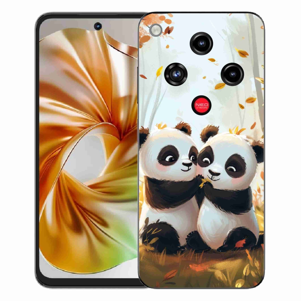 Gelový kryt mmCase na ZTE Nubia Focus 2 - pandy