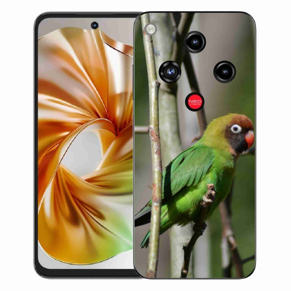 Gelový kryt mmCase na ZTE Nubia Focus 2 - papoušek agapornis