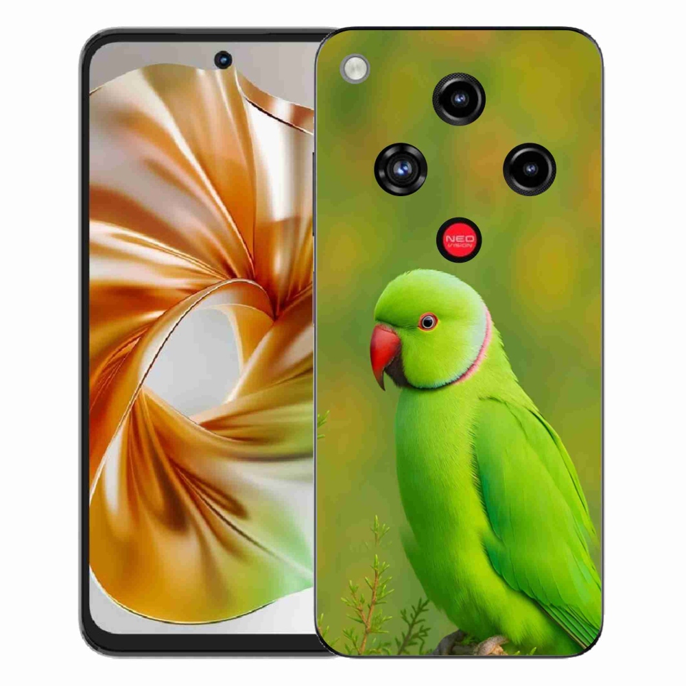 Gelový kryt mmCase na ZTE Nubia Focus 2 - papoušek alexandr 2
