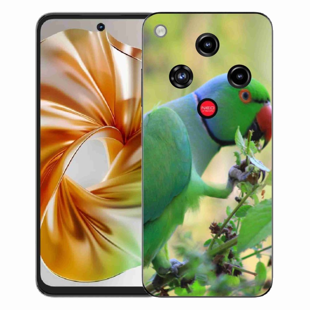 Gelový kryt mmCase na ZTE Nubia Focus 2 - papoušek alexandr