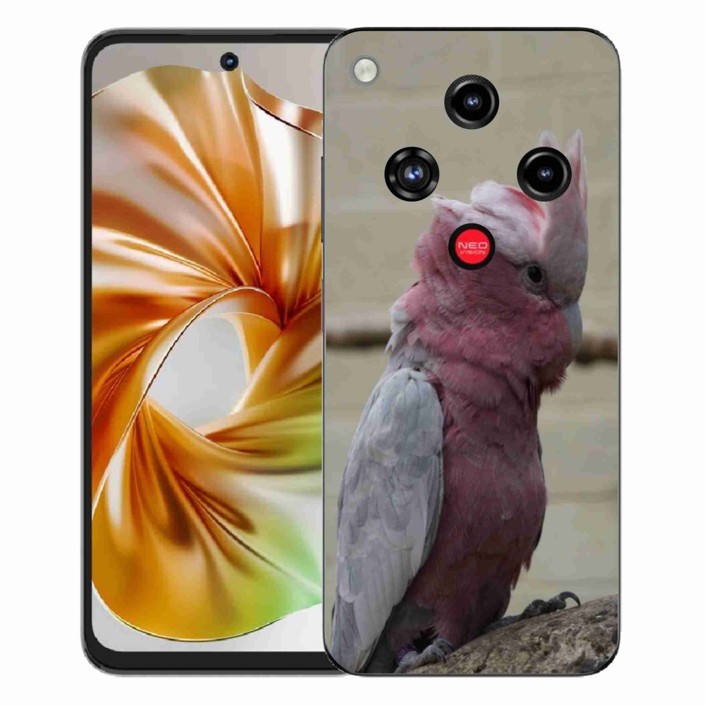 Gelový kryt mmCase na ZTE Nubia Focus 2 - papoušek kakadu růžový