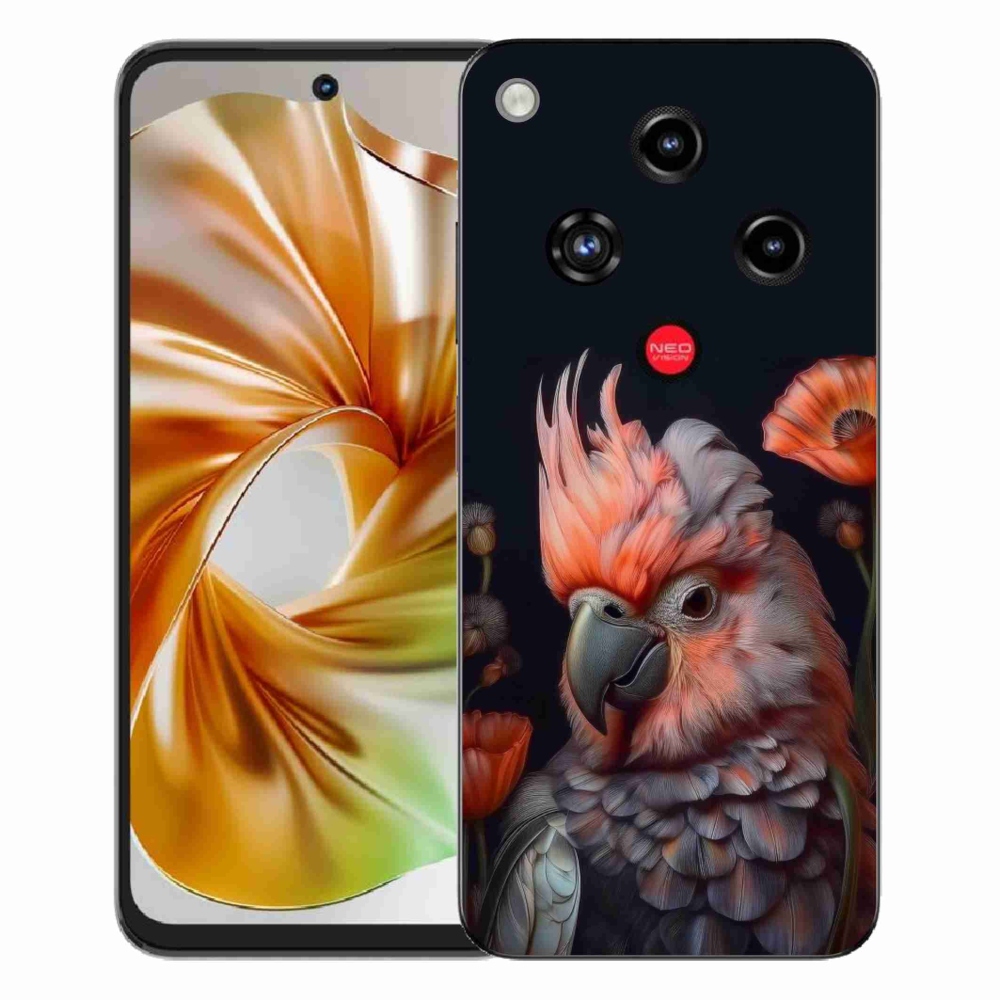 Gelový kryt mmCase na ZTE Nubia Focus 2 - papoušek kakadu v barvách