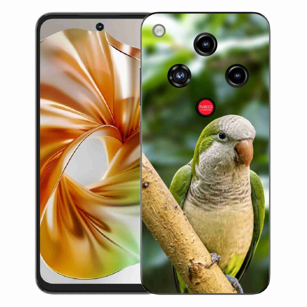 Gelový kryt mmCase na ZTE Nubia Focus 2 - papoušek mníšek