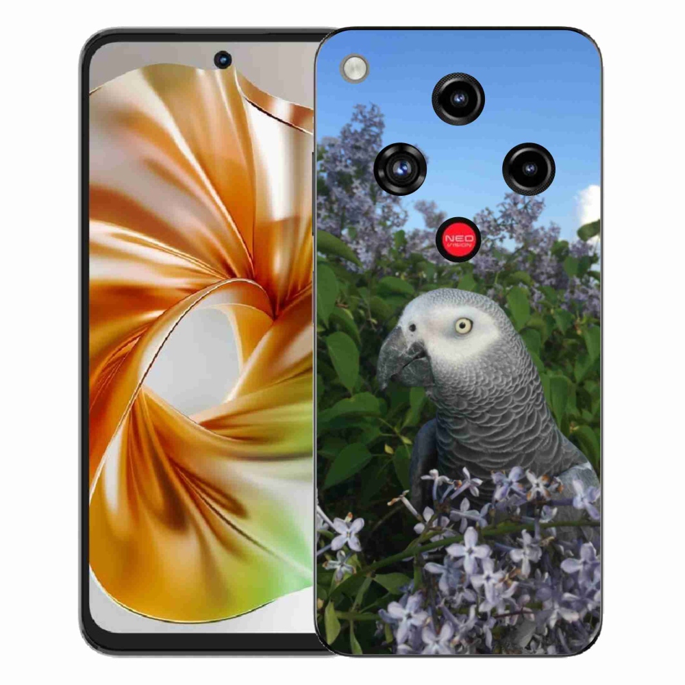 Gelový kryt mmCase na ZTE Nubia Focus 2 - papoušek žako