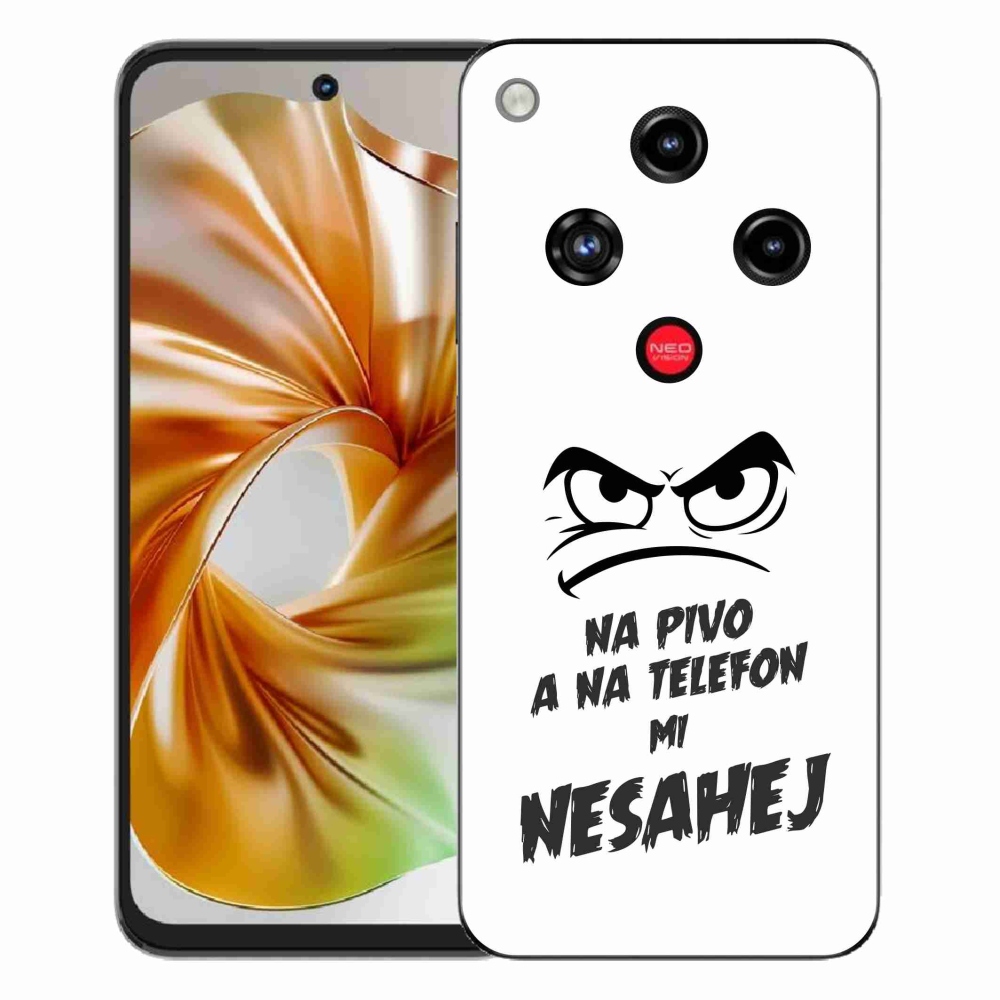 Gelový kryt mmCase na ZTE Nubia Focus 2 - pivní motiv 2 bílé pozadí