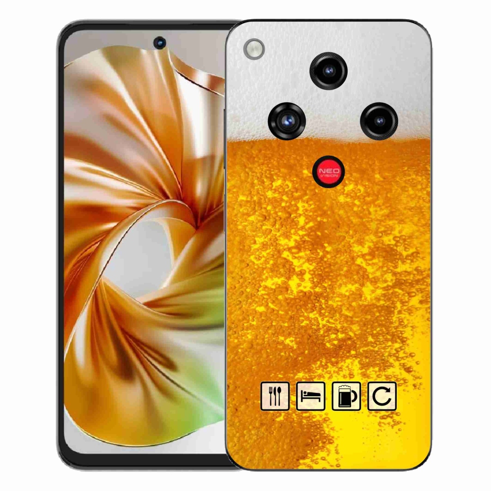 Gelový kryt mmCase na ZTE Nubia Focus 2 - pivní motiv 3