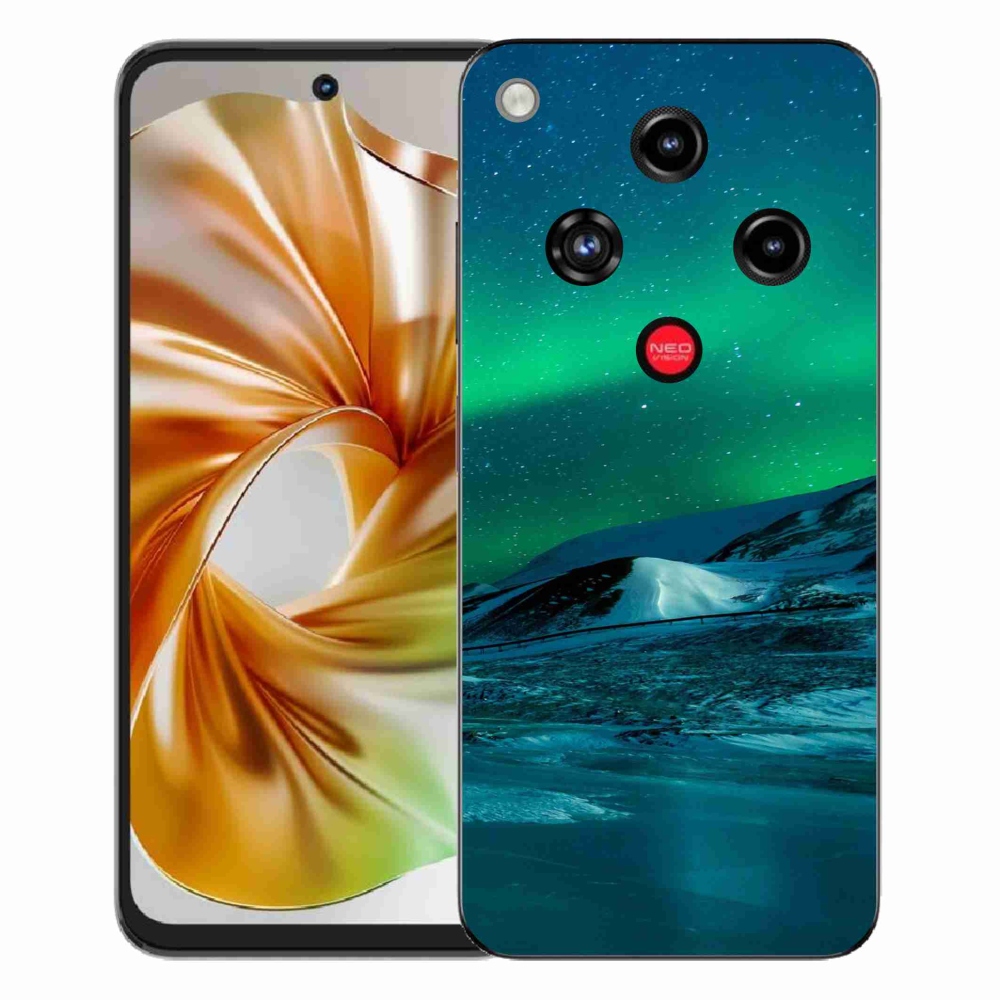 Gelový kryt mmCase na ZTE Nubia Focus 2 - polární záře