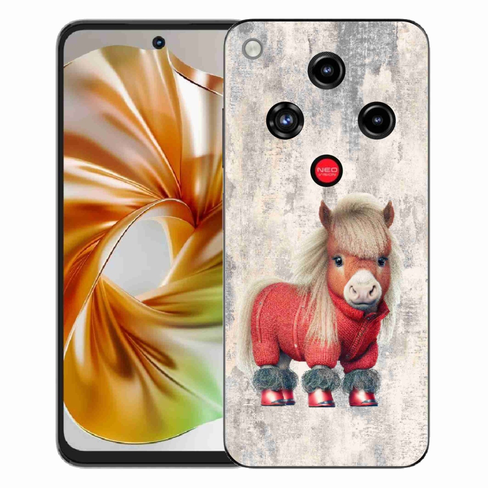 Gelový kryt mmCase na ZTE Nubia Focus 2 - poník ve svetru