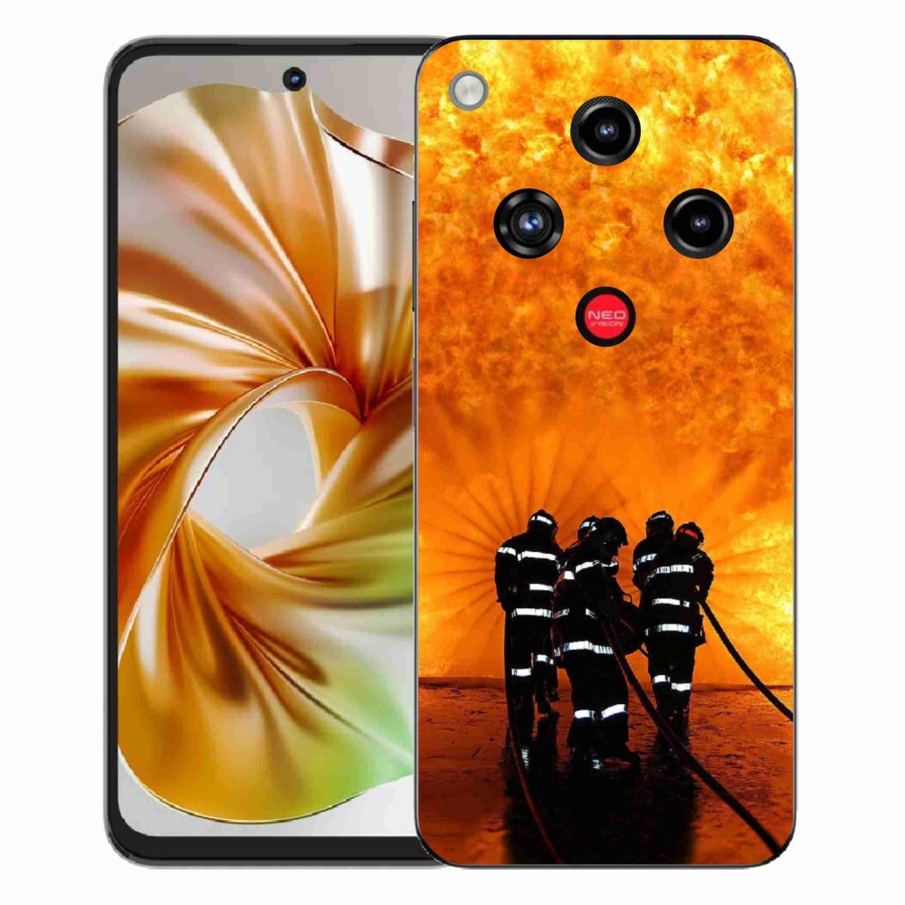 Gelový kryt mmCase na ZTE Nubia Focus 2 - požár