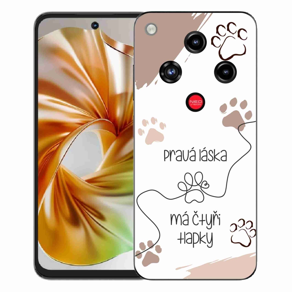 Gelový kryt mmCase na ZTE Nubia Focus 2 - psí motiv 1 bílé pozadí
