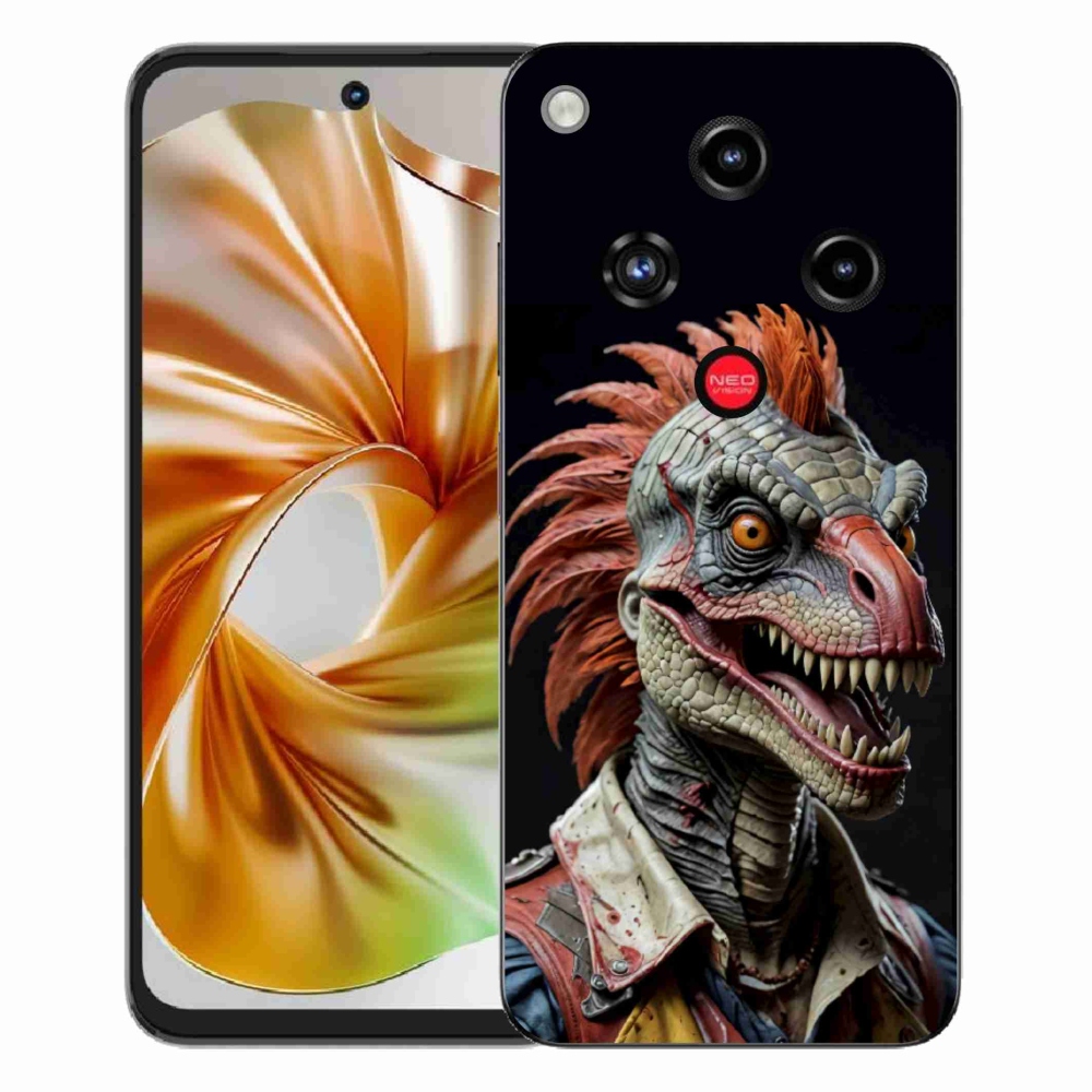 Gelový kryt mmCase na ZTE Nubia Focus 2 - punk dinosaurus