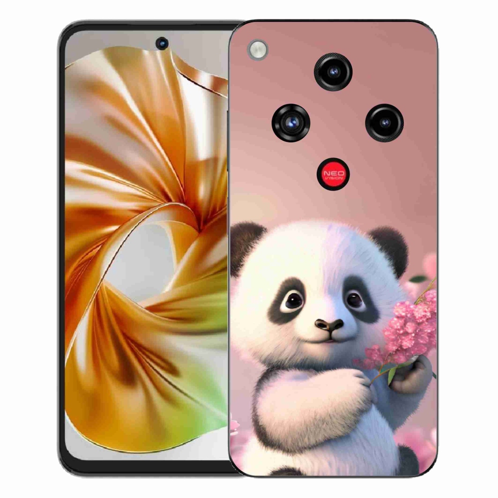 Gelový kryt mmCase na ZTE Nubia Focus 2 - roztomilá panda