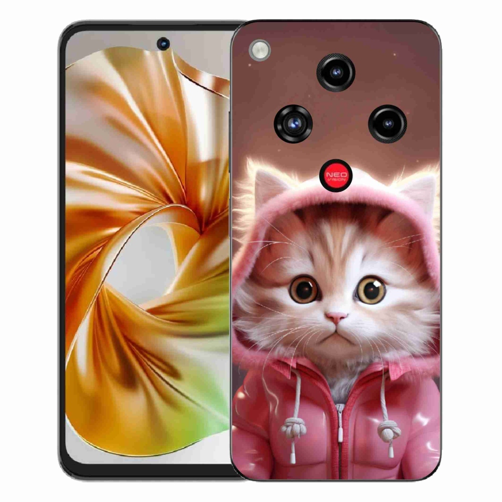 Gelový kryt mmCase na ZTE Nubia Focus 2 - roztomilé kotě 3