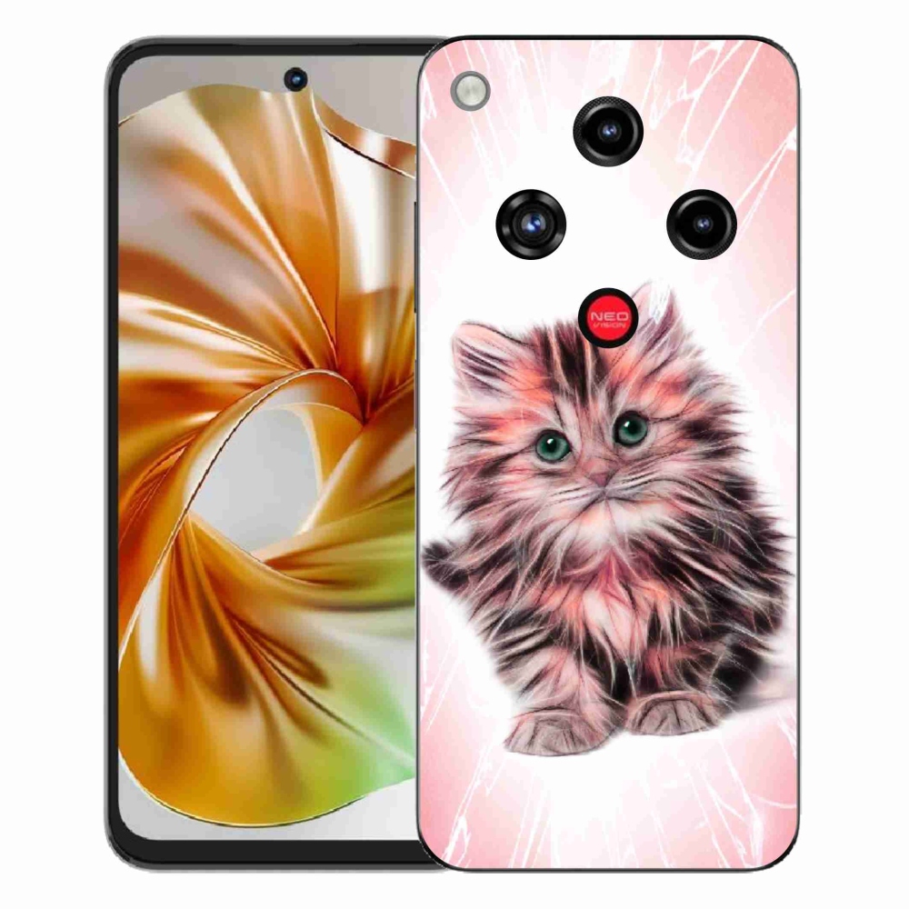 Gelový kryt mmCase na ZTE Nubia Focus 2 - roztomilé kotě
