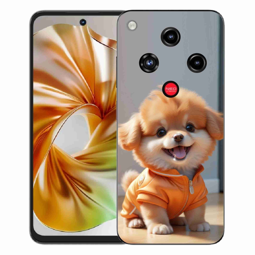 Gelový kryt mmCase na ZTE Nubia Focus 2 - roztomilý pomeranian v mikině