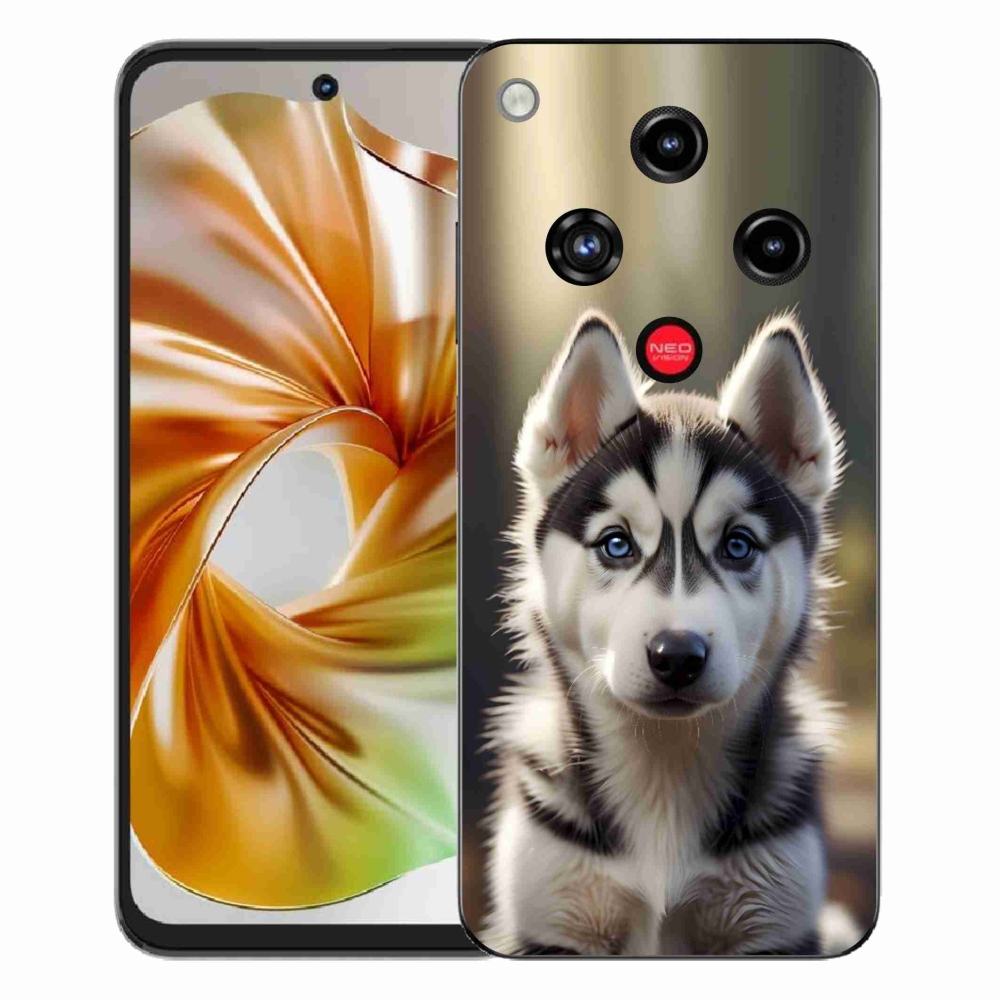 Gelový kryt mmCase na ZTE Nubia Focus 2 - roztomilý sibiřský husky