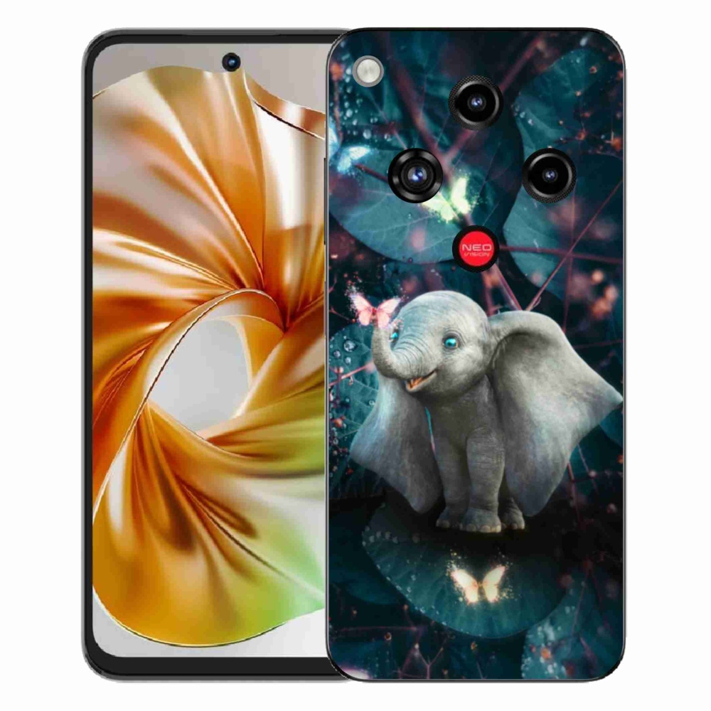 Gelový kryt mmCase na ZTE Nubia Focus 2 - roztomilý slon