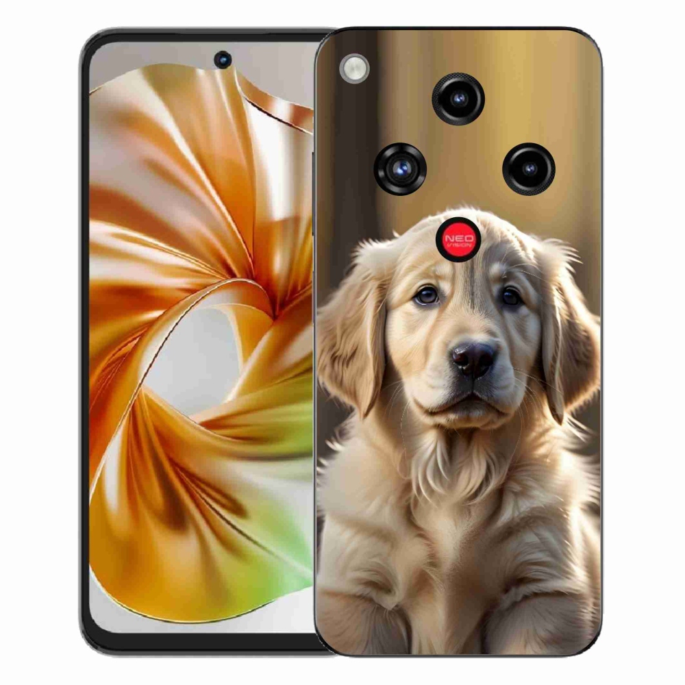Gelový kryt mmCase na ZTE Nubia Focus 2 - roztomilý zlatý retrívr