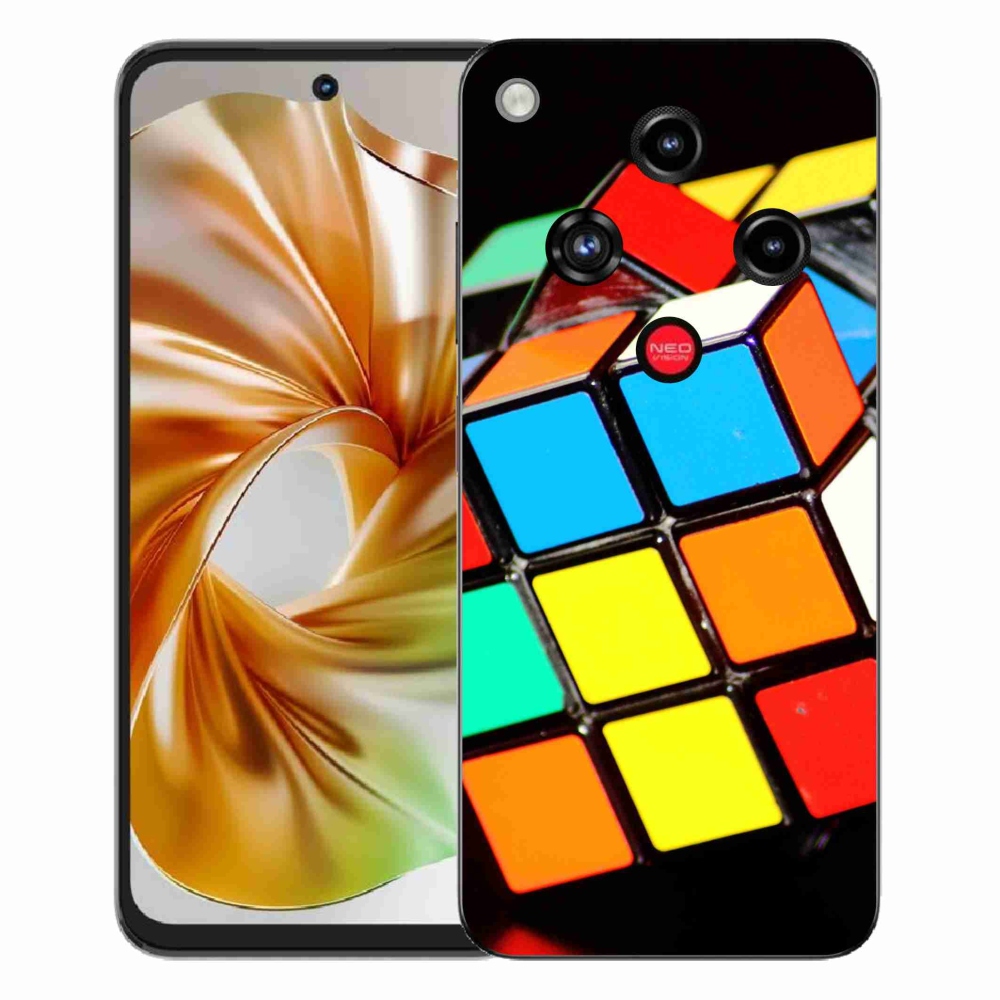 Gelový kryt mmCase na ZTE Nubia Focus 2 - rubikova kostka