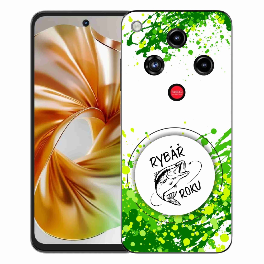 Gelový kryt mmCase na ZTE Nubia Focus 2 - rybář roku bílé pozadí