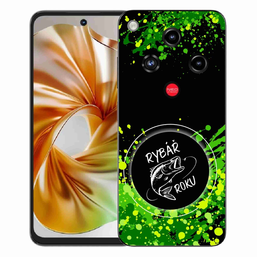 Gelový kryt mmCase na ZTE Nubia Focus 2 - rybář roku černé pozadí