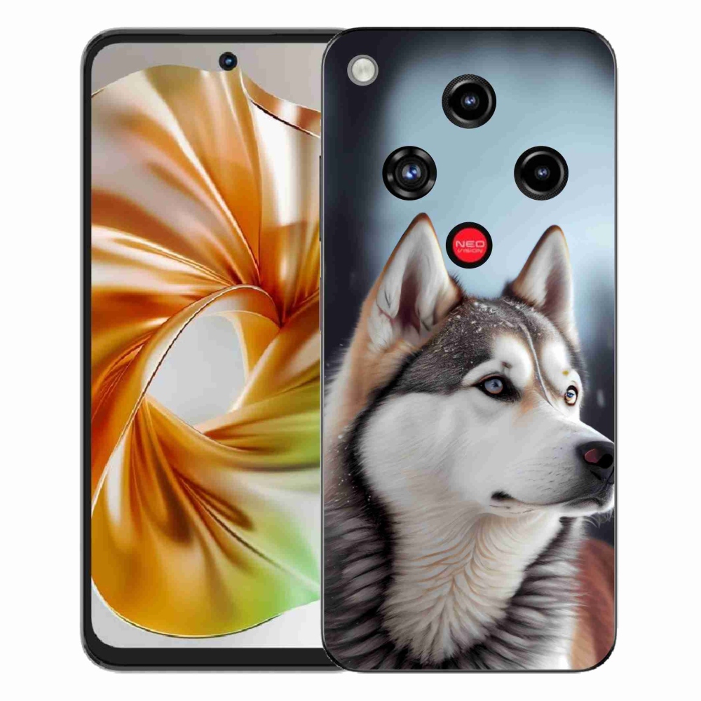 Gelový kryt mmCase na ZTE Nubia Focus 2 - sibiřský husky