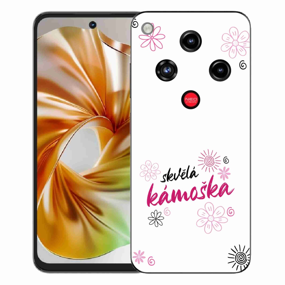 Gelový kryt mmCase na ZTE Nubia Focus 2 - skvělá kámoška bílé pozadí