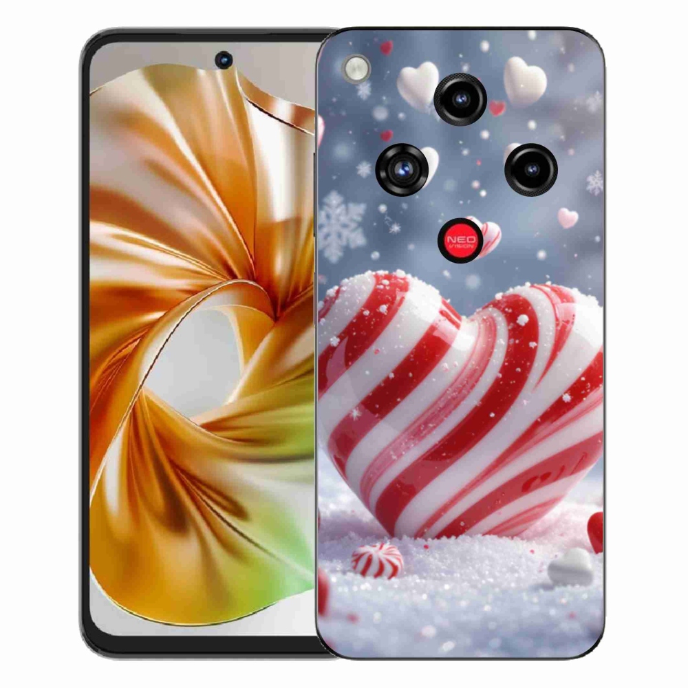 Gelový kryt mmCase na ZTE Nubia Focus 2 - sladké srdce
