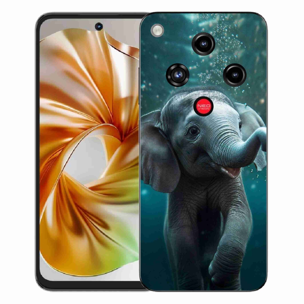 Gelový kryt mmCase na ZTE Nubia Focus 2 - slůně pod vodou