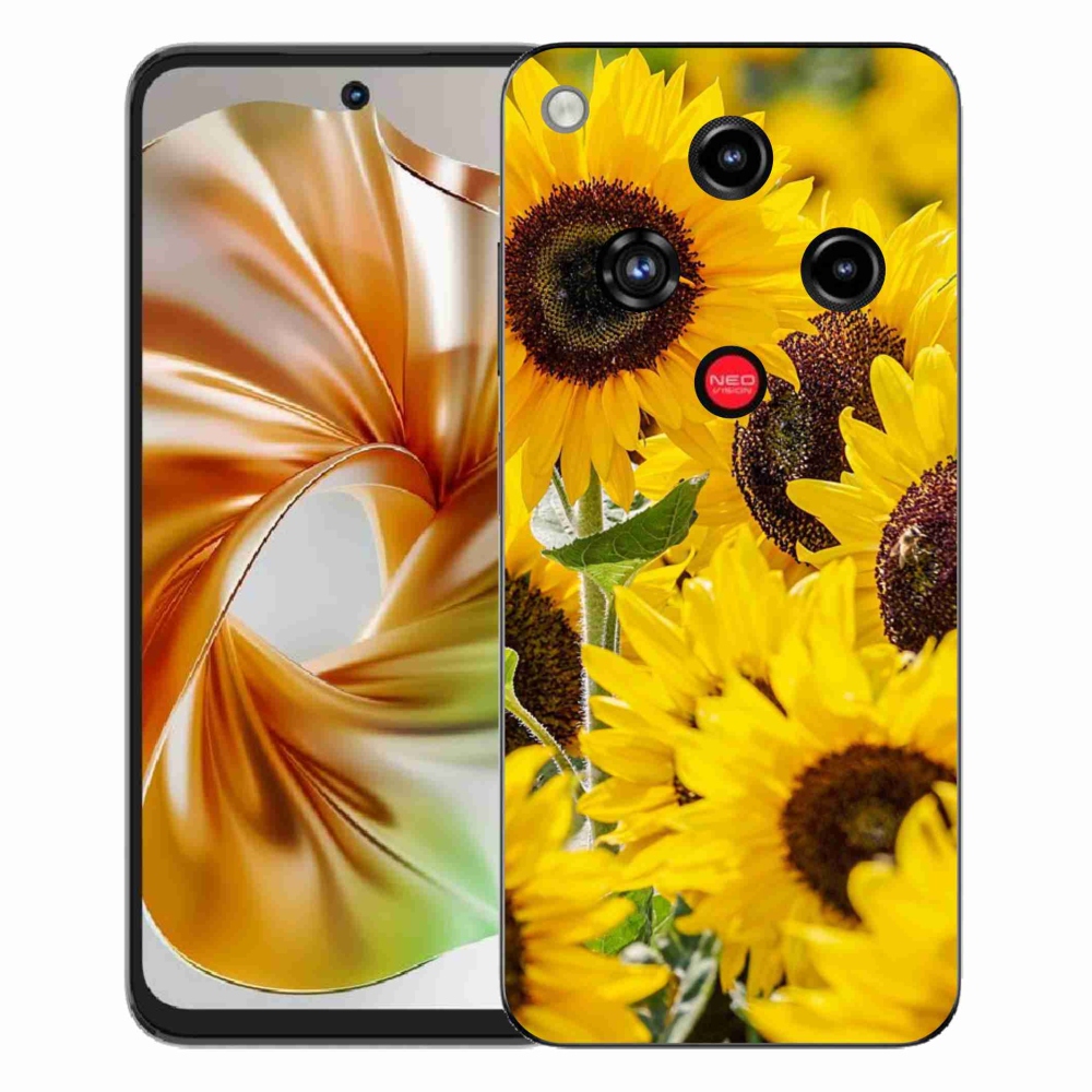 Gelový kryt mmCase na ZTE Nubia Focus 2 - slunečnice
