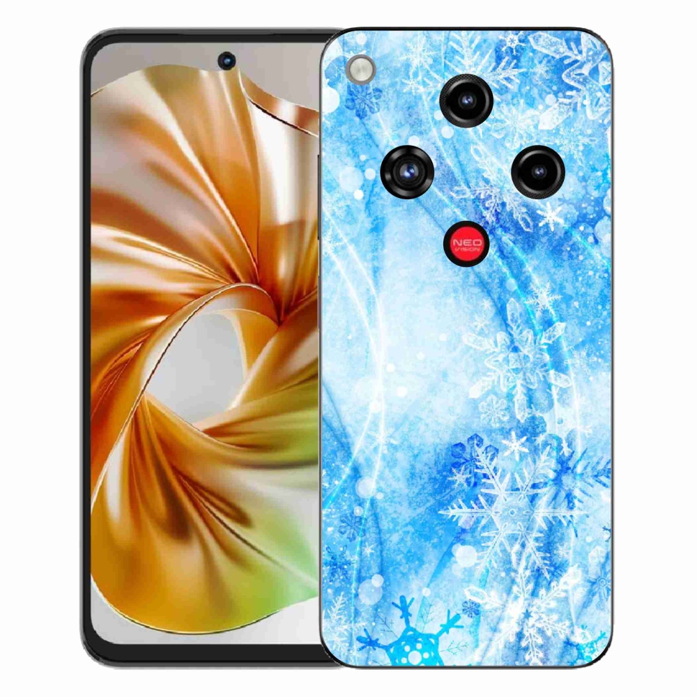 Gelový kryt mmCase na ZTE Nubia Focus 2 - sněhové vločky