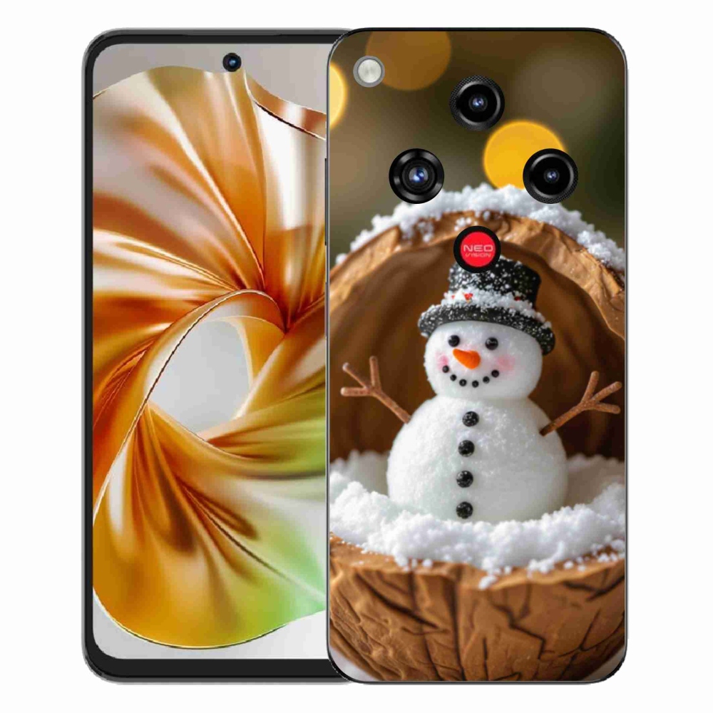 Gelový kryt mmCase na ZTE Nubia Focus 2 - sněhulák 4