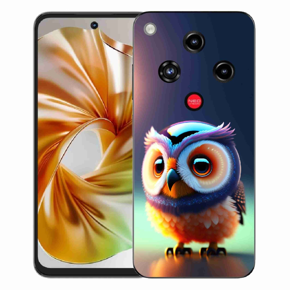 Gelový kryt mmCase na ZTE Nubia Focus 2 - sovička