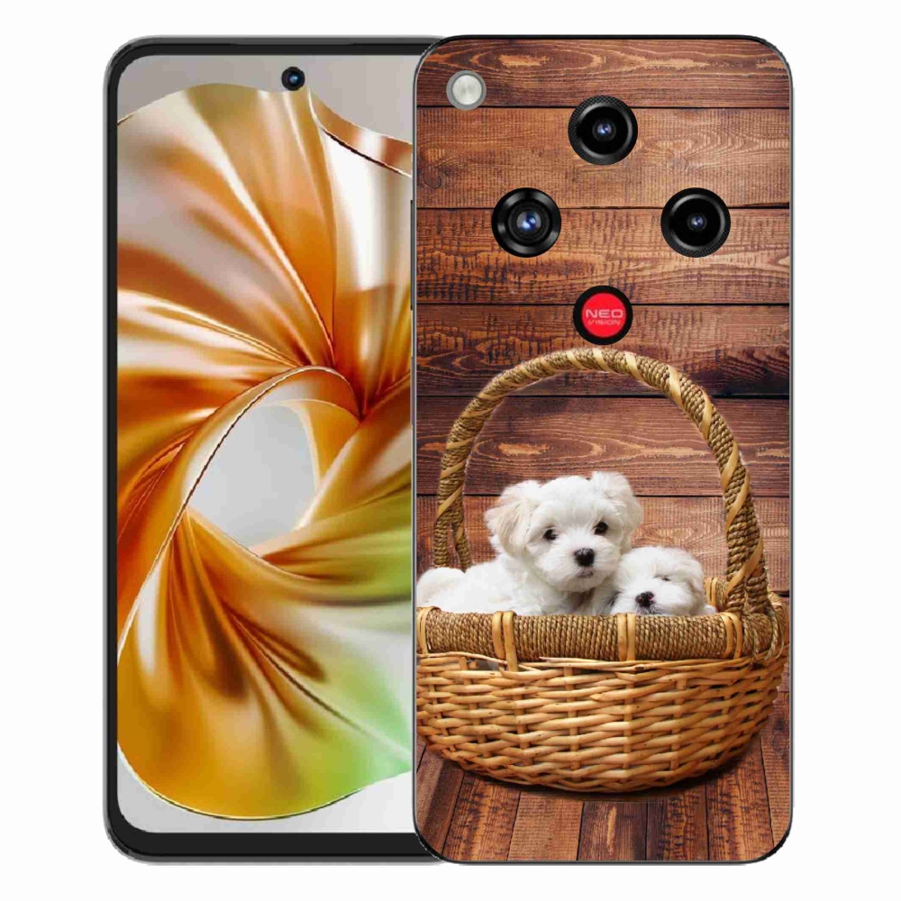 Gelový kryt mmCase na ZTE Nubia Focus 2 - štěňátka