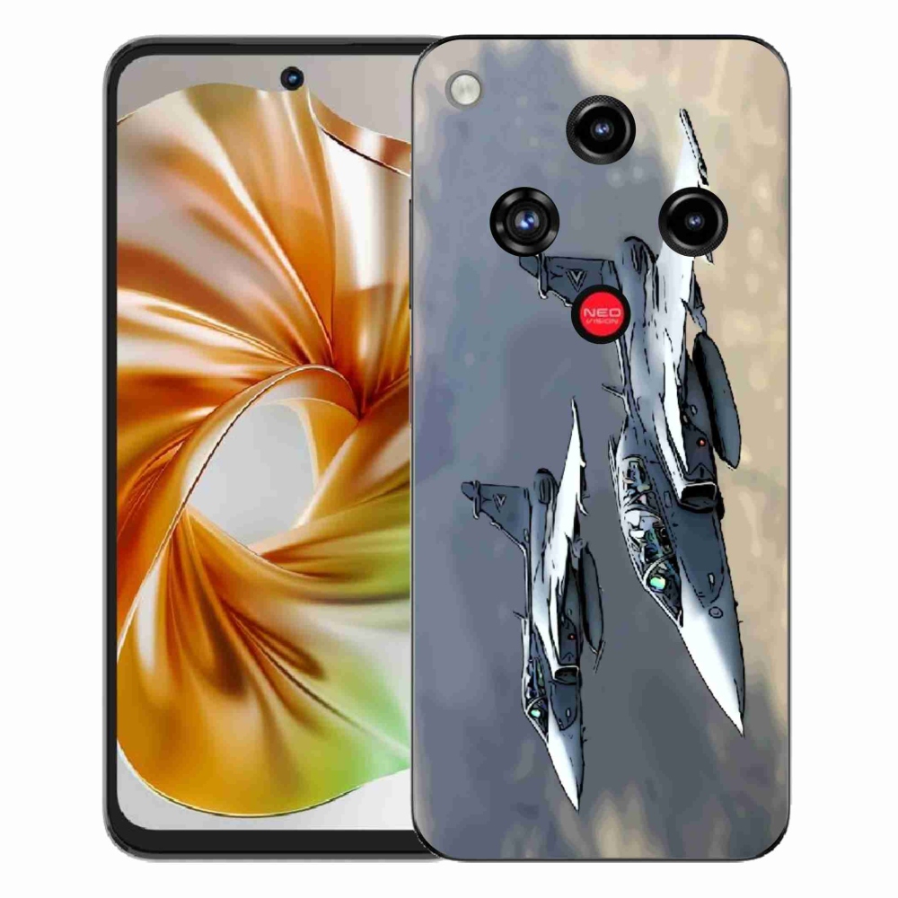 Gelový kryt mmCase na ZTE Nubia Focus 2 - stíhačky