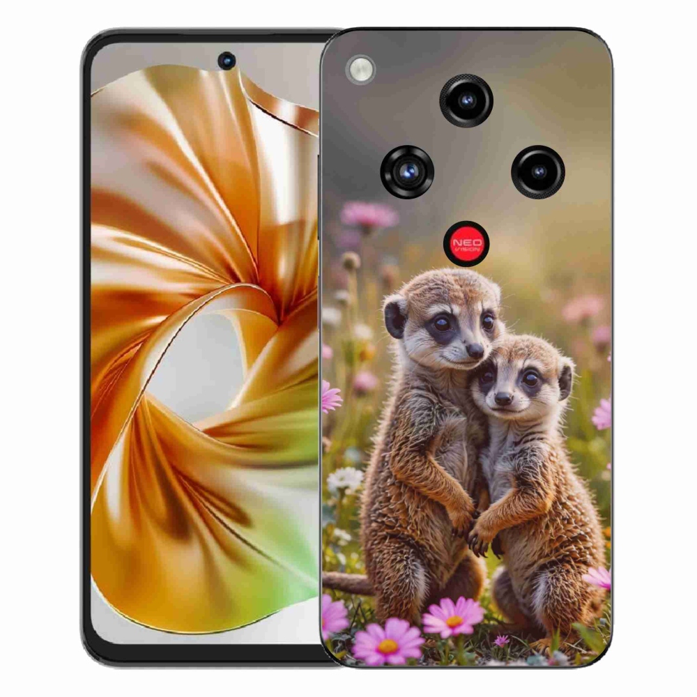 Gelový kryt mmCase na ZTE Nubia Focus 2 - surikatí duo