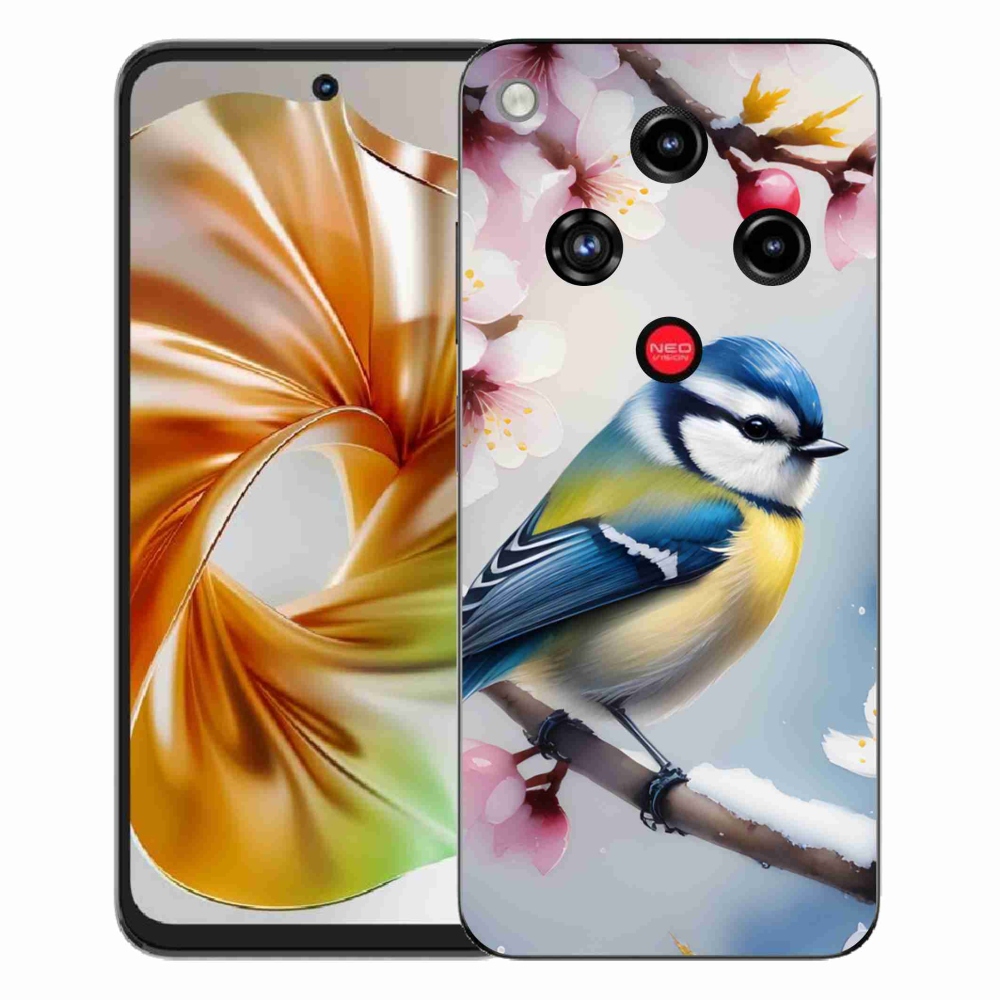 Gelový kryt mmCase na ZTE Nubia Focus 2 - sýkorka