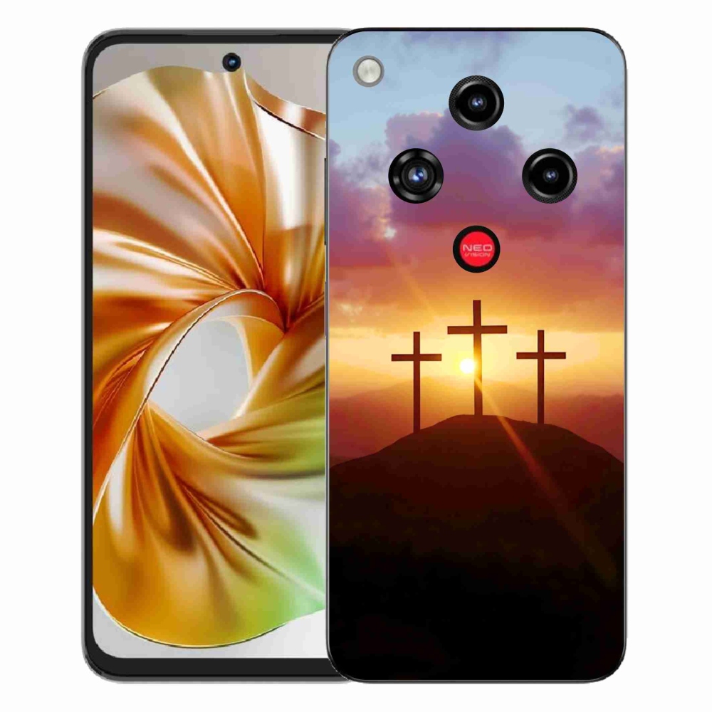 Gelový kryt mmCase na ZTE Nubia Focus 2 - tři kříže