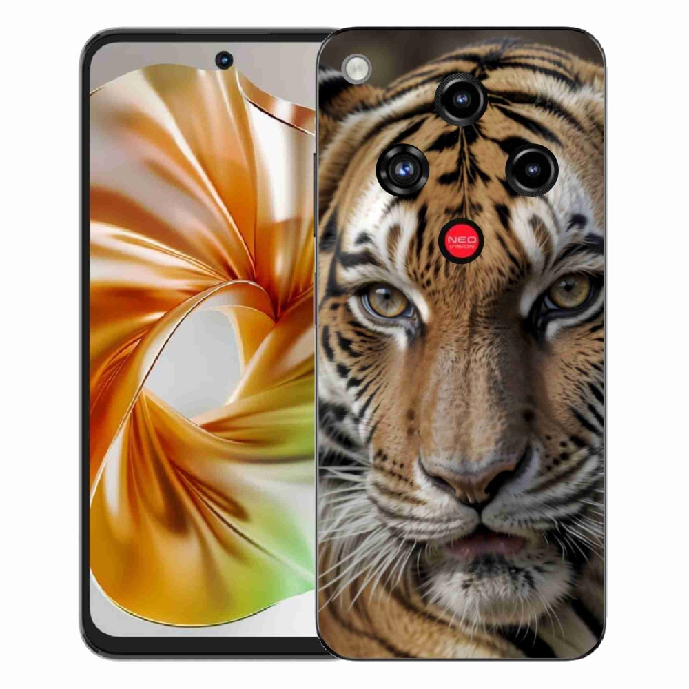 Gelový kryt mmCase na ZTE Nubia Focus 2 - tygří pohled