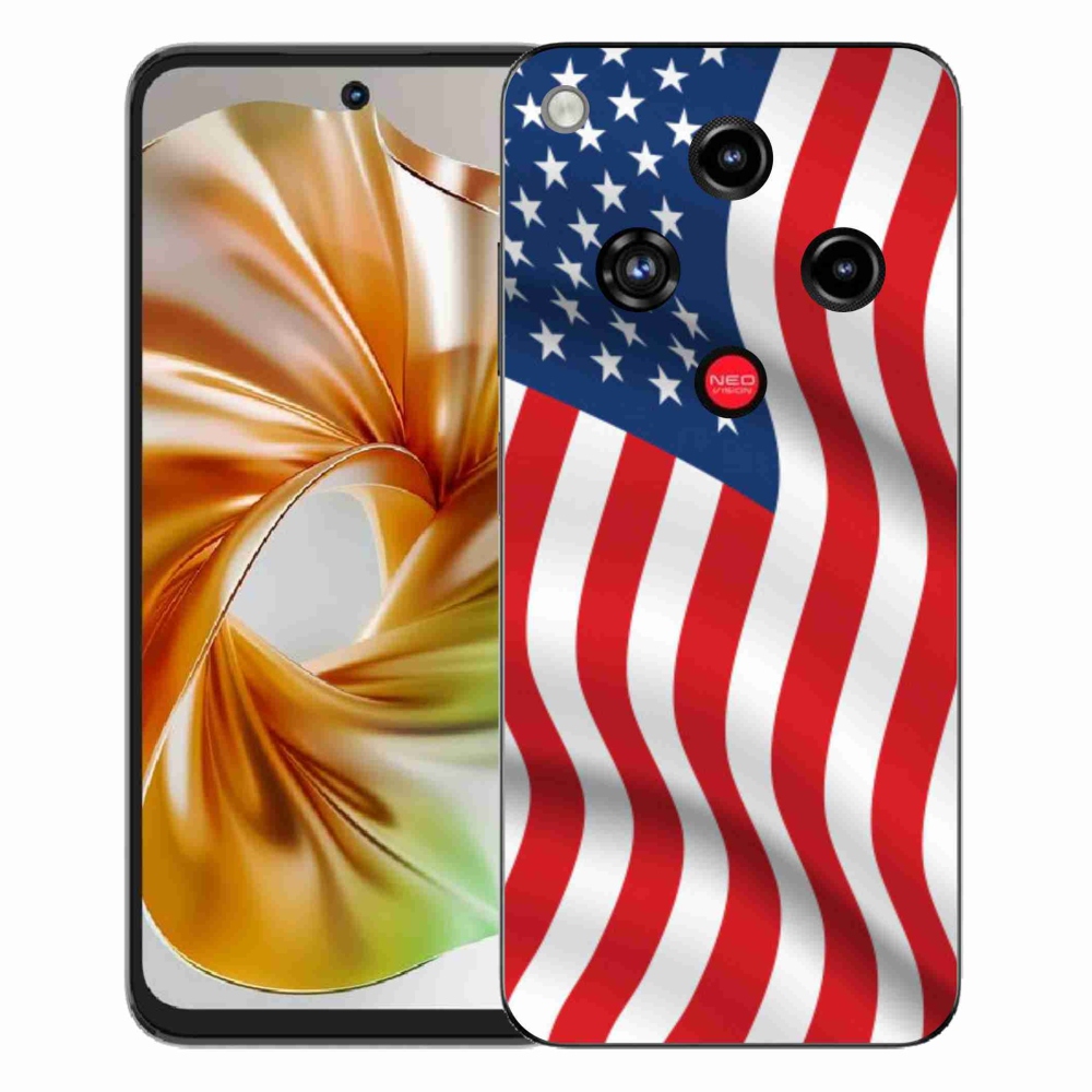 Gelový kryt mmCase na ZTE Nubia Focus 2 - USA vlajka